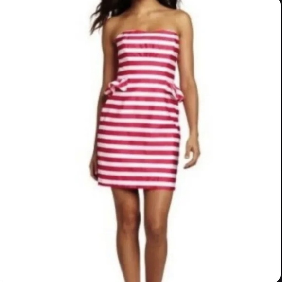 Lilly Pulitzer Azalea Swizzle Barbie Stripe Maybell Dress 8 - Picture 4 of 4